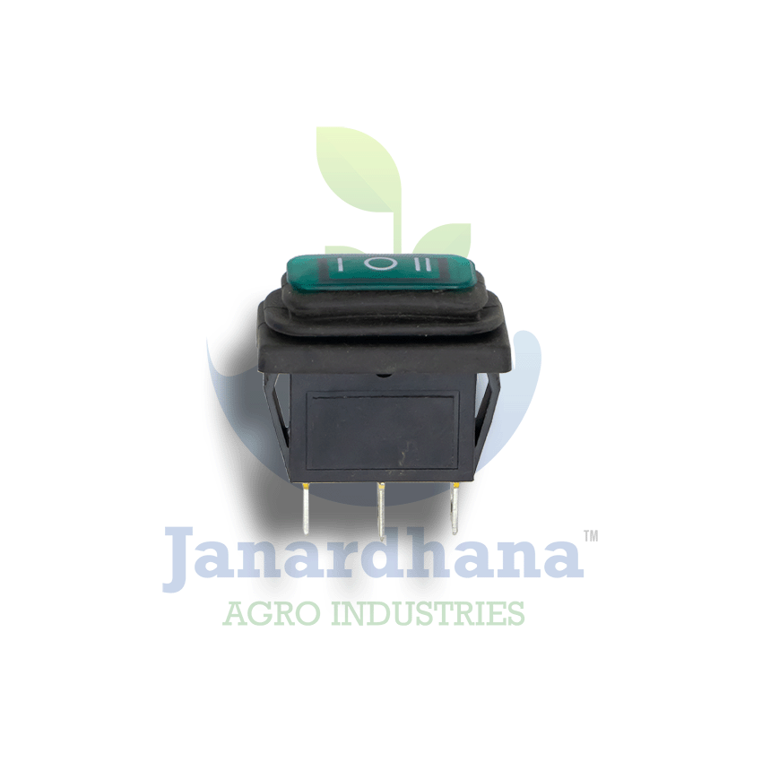 Rectangular 2-Way Waterproof Switch – 12V Dual Control Rocker Switch for Agricultural Sprayers