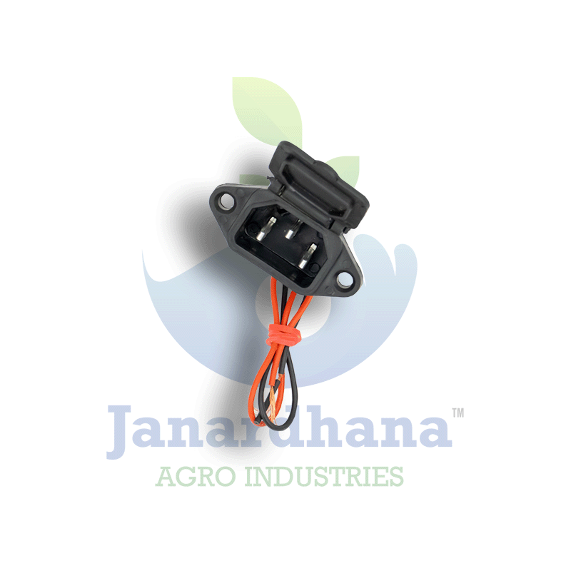 C14 D-Type Charging Socket Female – 3-Pin Power Input Connector for Battery Sprayers & Chargers