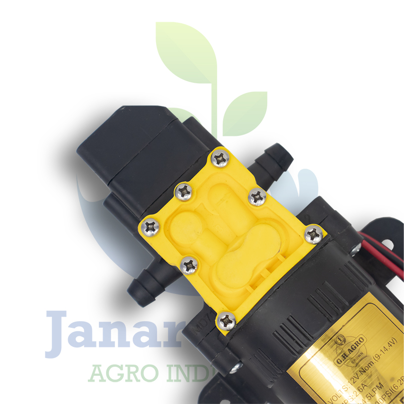 GRAND FLOW 6 LPM 125 PSI Motor (Nipple Type) – 12V Auto Cut-Off Diaphragm Pump for Sprayers - Image 3