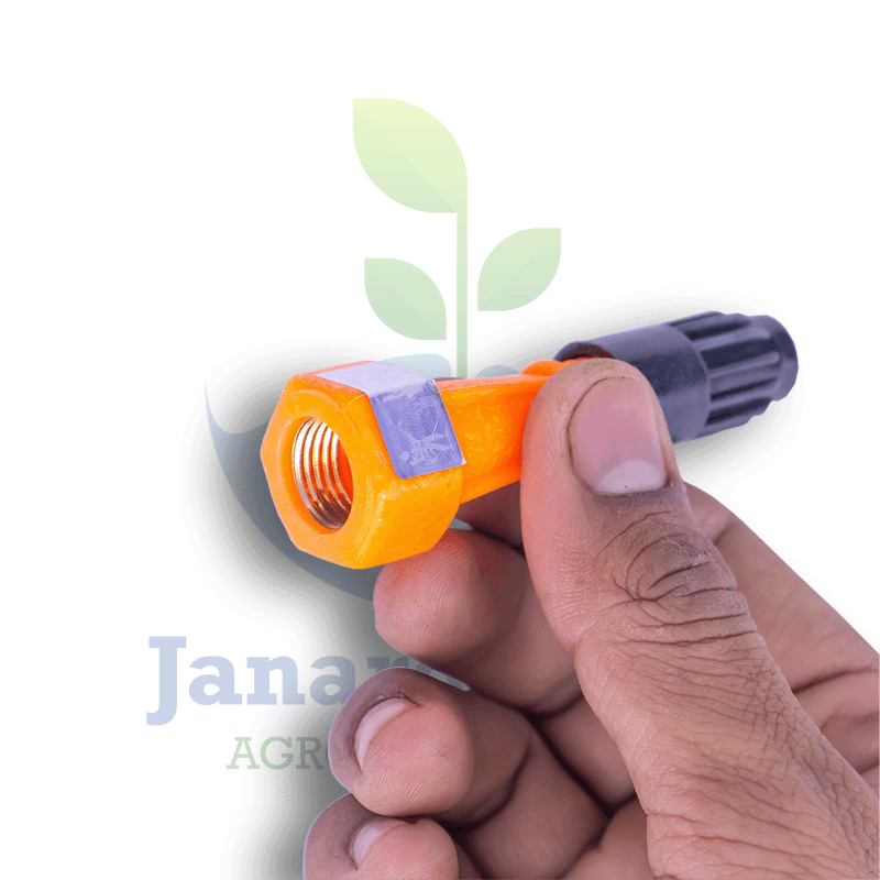 Adjustable Single Hole Nozzle (Brass Thread) | Long Jet & Wide Mist Spray for Agriculture & Gardening - Image 4