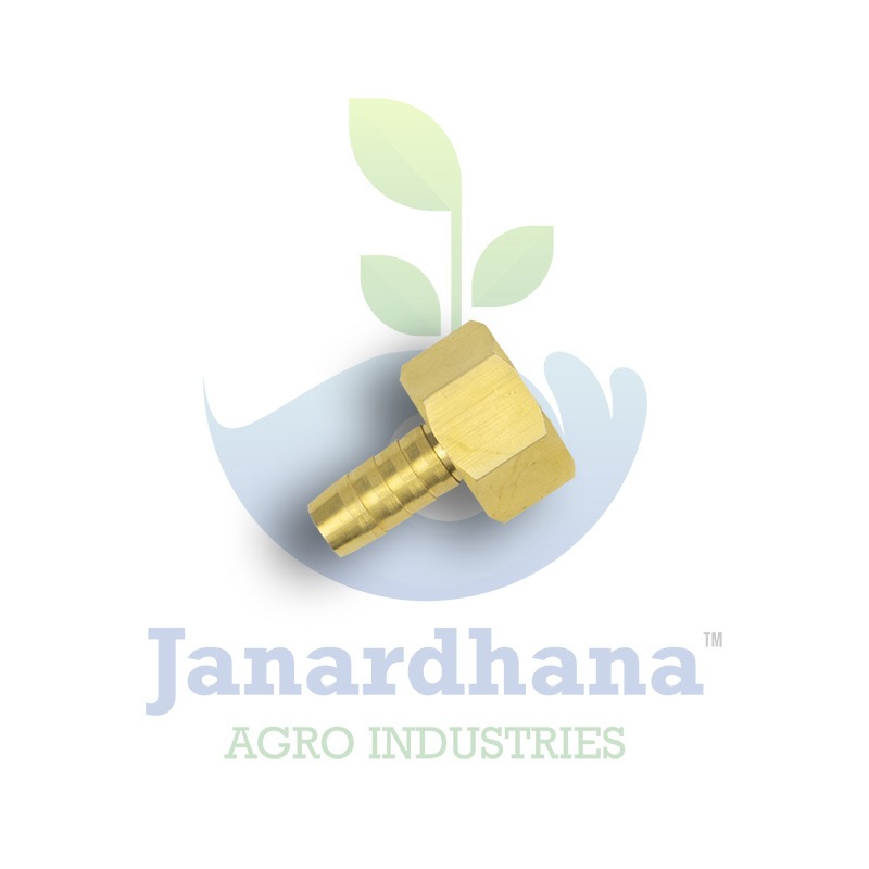 Heavy Full Brass Hose Pipe Nut with Lock – Leak-Proof Sprayer Pipe Connector