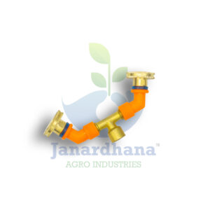 Heavy Duty 2-Face 12-Hole Full Brass Nozzle | Dual Spray for Double Motor Pumps